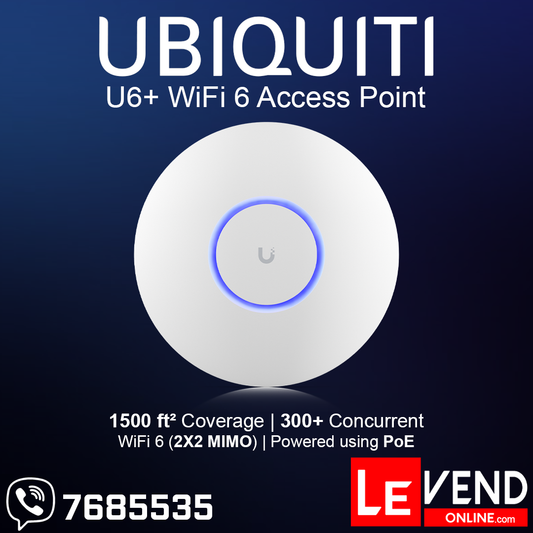 Ubiquiti UniFi U6 Plus (U6+) WiFi 6 Access Point
