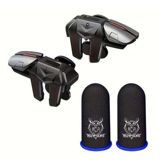 Universal Mobile Gaming Triggers with Finger Cots