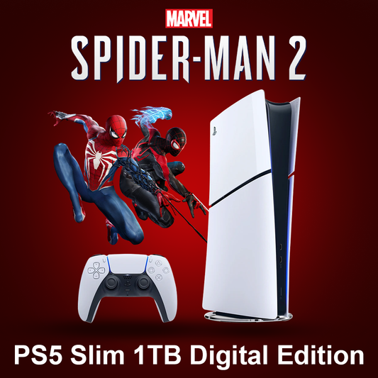 Sony PlayStation 5 Slim 1TB Digital Edition (Spiderman Bundle)