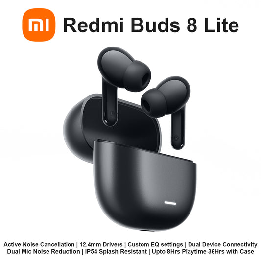 MI Redmi Buds 8 Lite ANC Wireless Earbuds - Black
