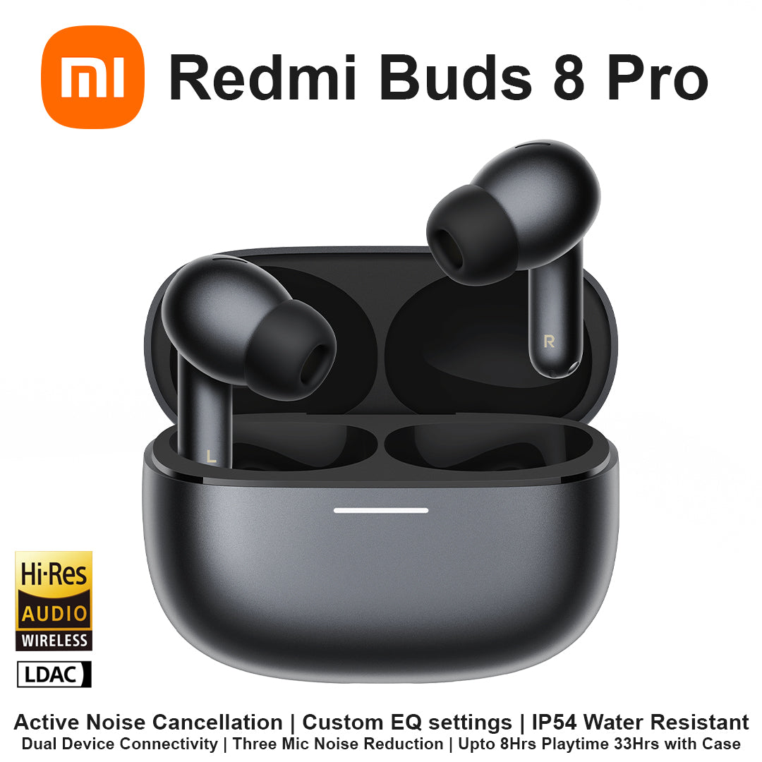 MI Redmi Buds 8 Pro ANC Wireless Earbuds - Obsidian Black