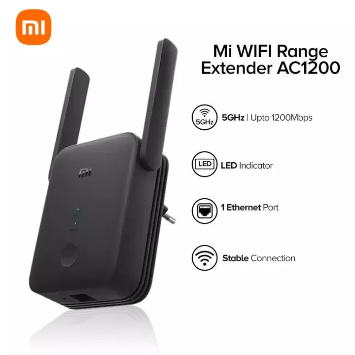 MI AC1200 Dual Band WiFi Range Extender with Ethernet Port
