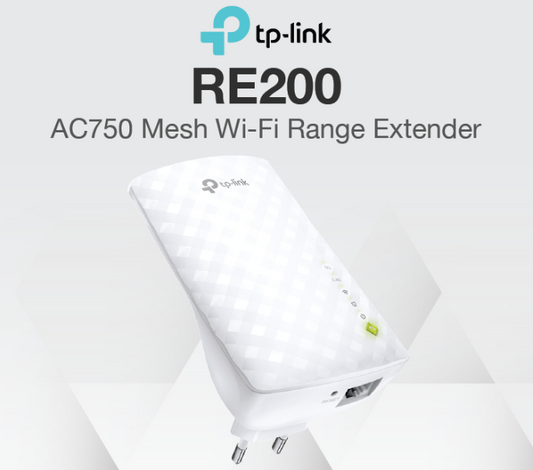 TP Link AC750 Dual Band WiFi Extender - RE200