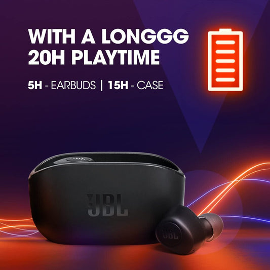 JBL Wave 100 True Wireless Earbuds - Black