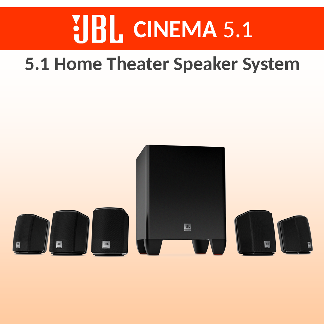 JBL Cinema 510 | 5.1 Home Theater Speaker System