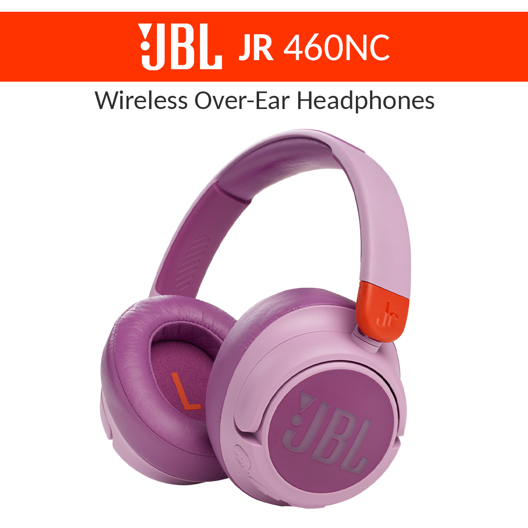 JBL JR 460NC | Kids Wireless over-ear Noise Cancelling Headphones - Pink