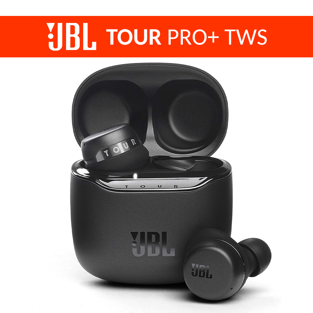 JBL Tour Pro+ TWS | True Wireless Noise Cancelling Earbuds - Black