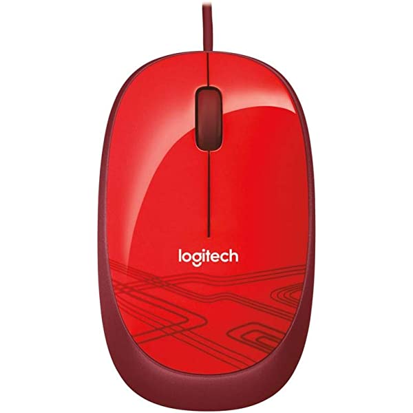 Logitech M105 Wired Mouse - Red