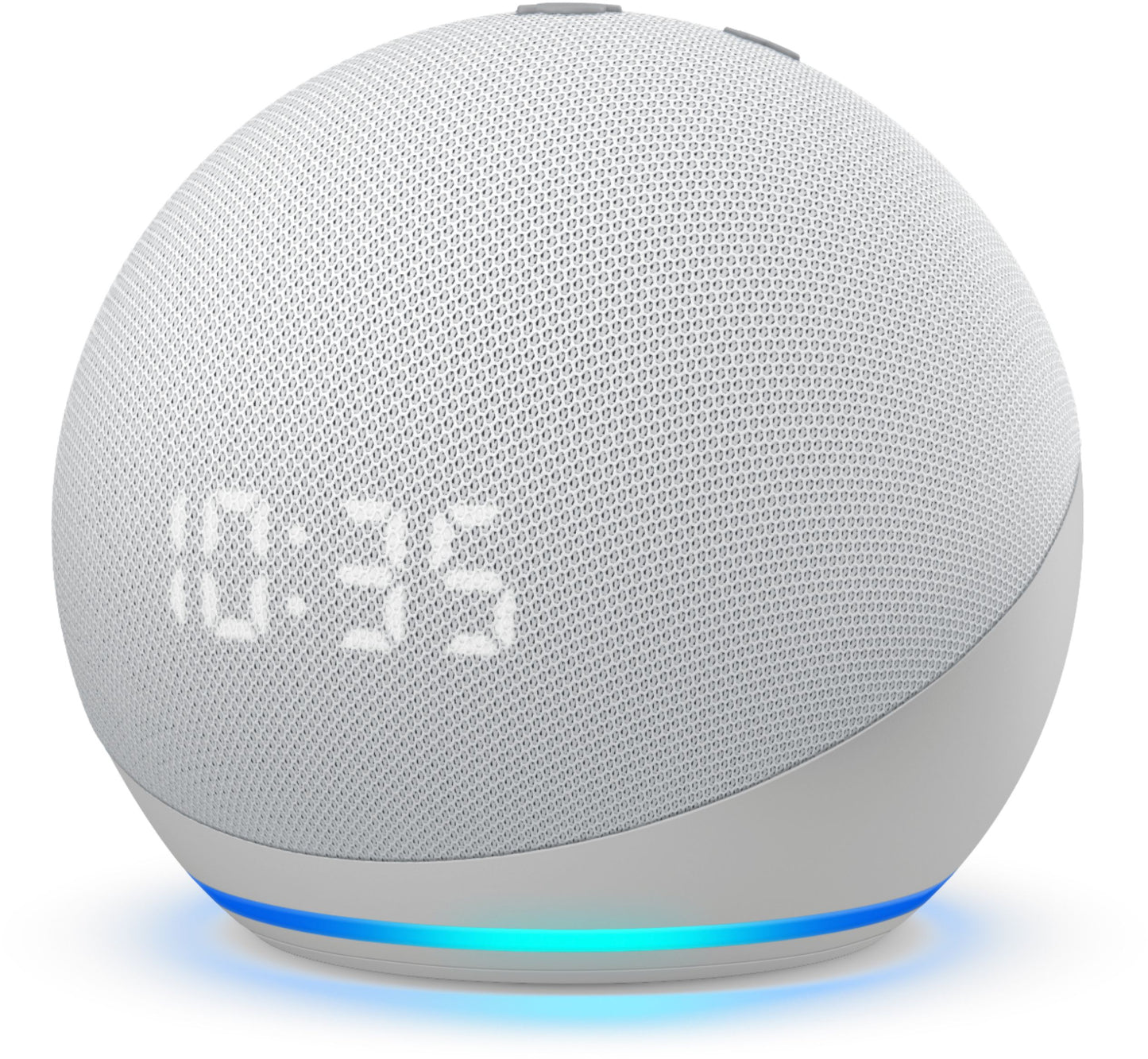 Amazon Echo Dot 4th Gen with Clock - White