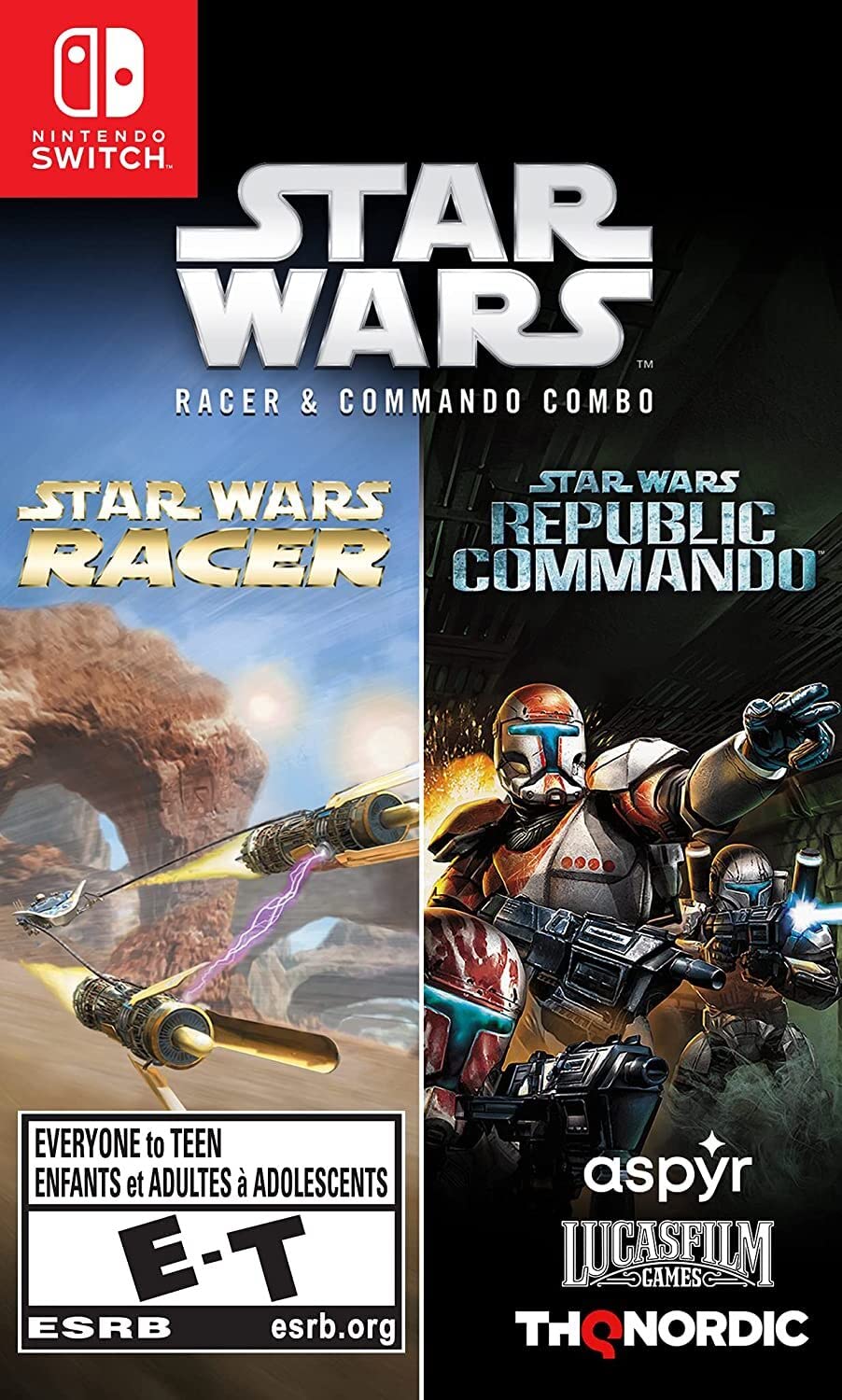 Star Wars Racer & Republic Commando - Nintendo Game