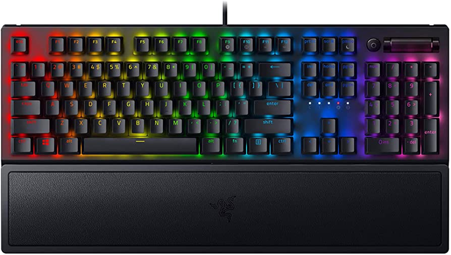 Razer Blackwidow V3 Gaming Keyboard - Tactile & Clicky