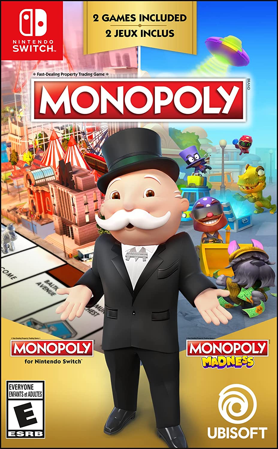 Monopoly + Monopoly Madness - Nintendo Game
