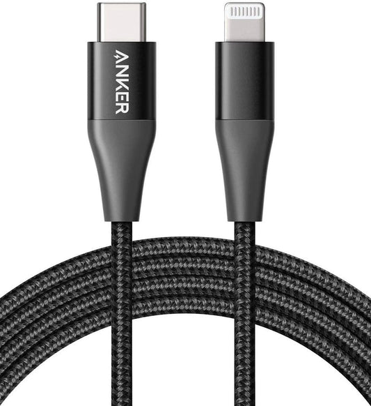Anker PowerLine+ II USB C to Lightning Cable - 6 Feet - A8653H11