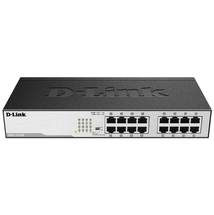 D Link 16 Port Fast Ethernet Network Switch - DES-1016D