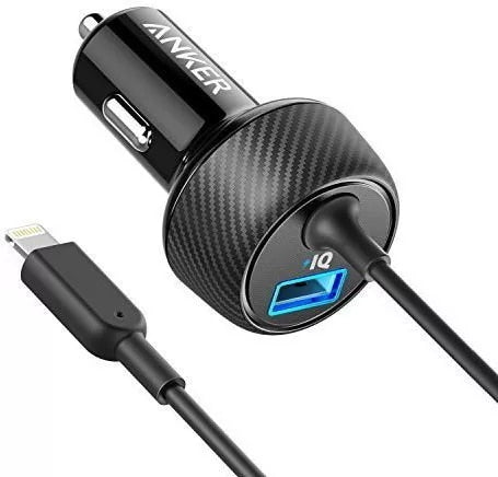 Anker PowerDrive 2 Elite with Lightning Connector - Car Charger - A2214H11