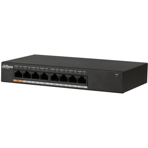 Dahua 12 Port (8 POE) Gigabit Network Switch - PFS4212-8GT-96