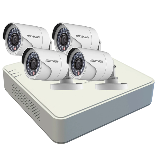 Hikvision 2MP 4 Channel Digital Video CCTV Camera Kit - DS-J142I/7104HQHI-K1+4CAM