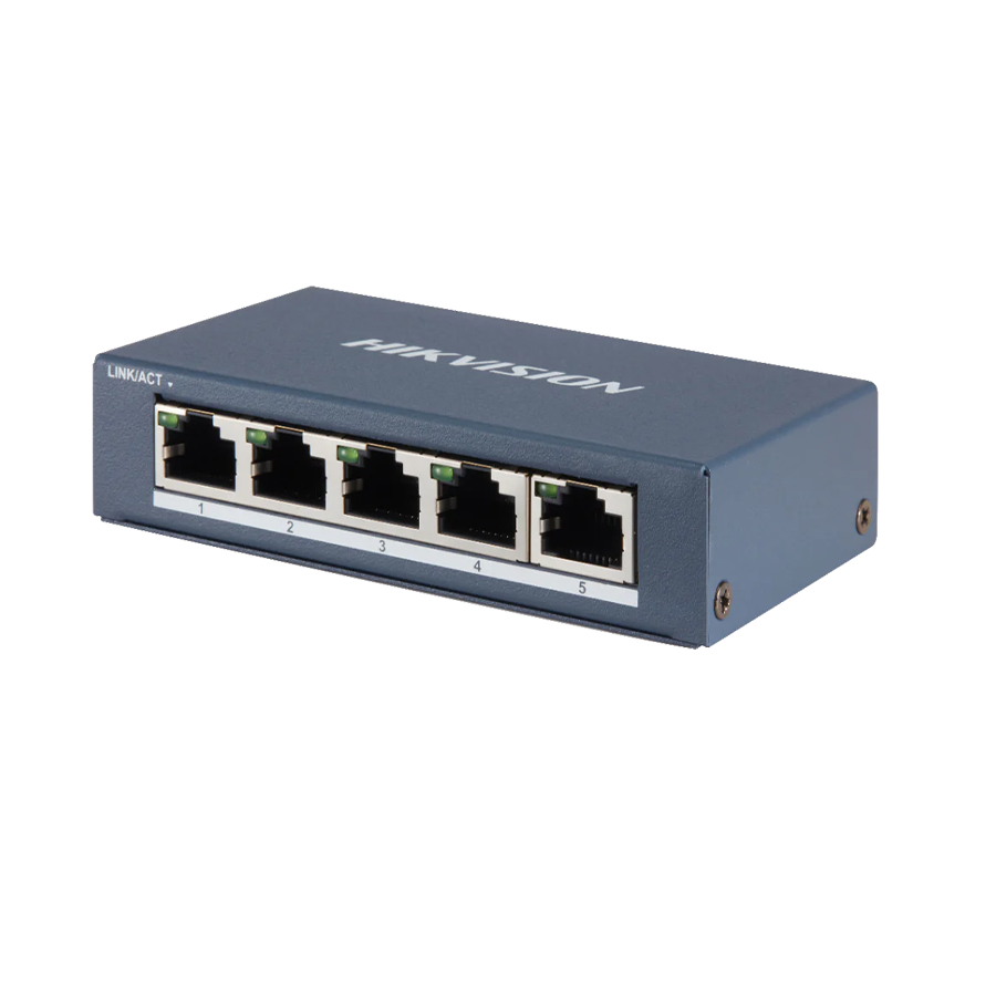 Hikvision 4 Port Gigabit Unmanaged POE Network Switch - DS-3E0505P-E/M