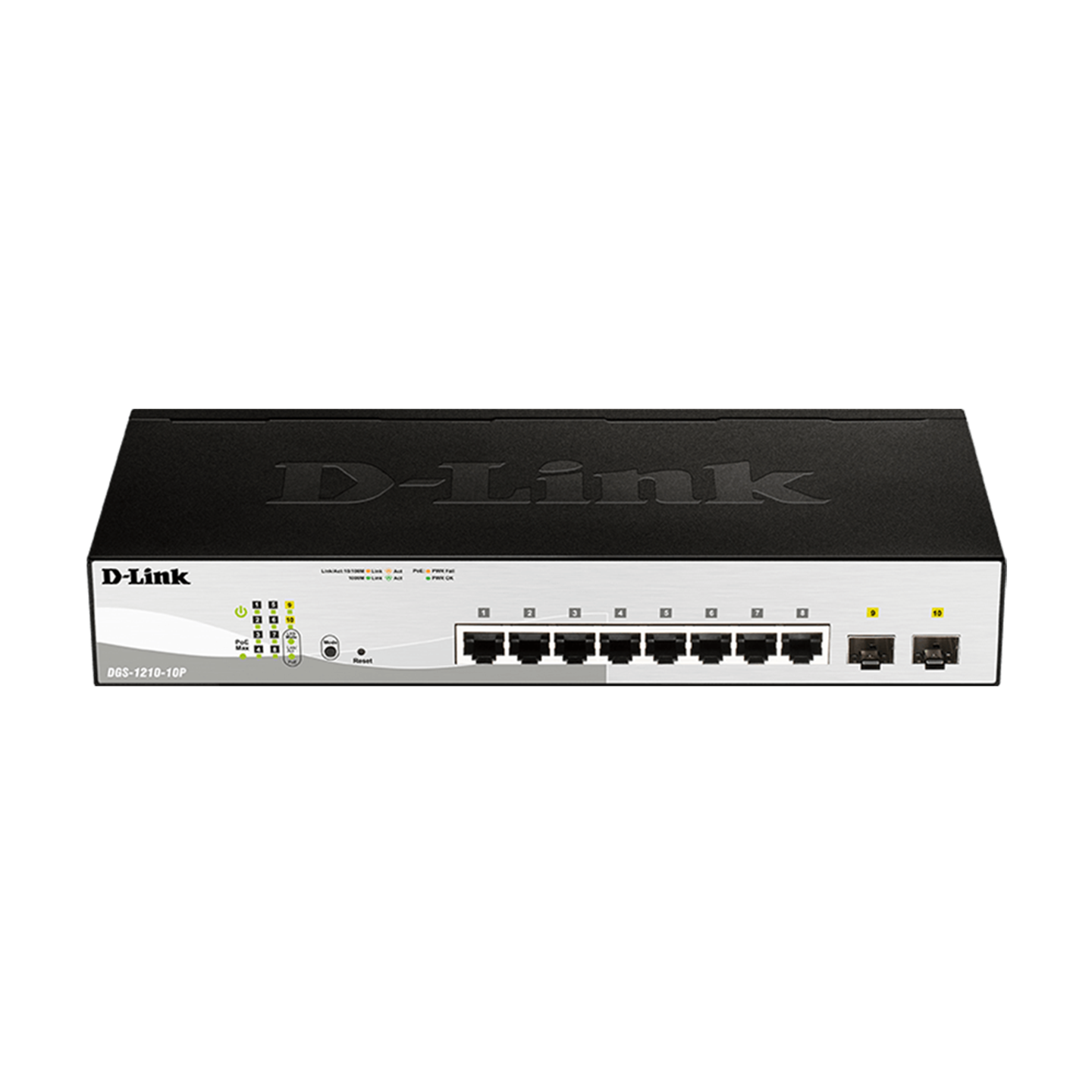 D Link 10 Port POE Gigabit Smart Managed Network Switch - DGS-1210-10P