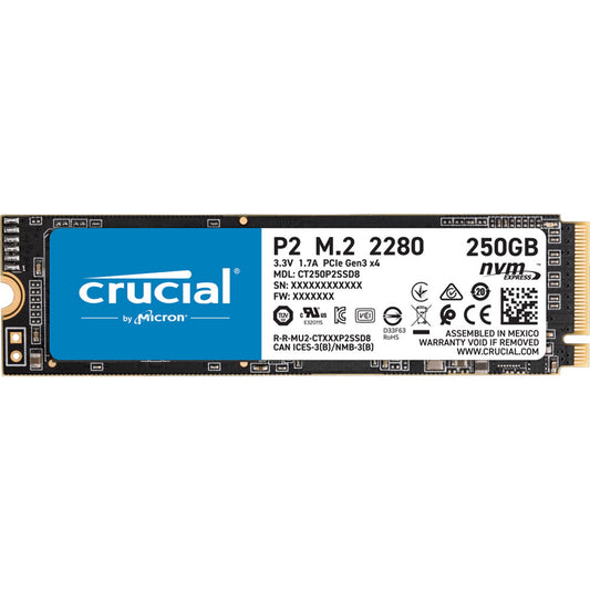 Crucial P2 250GB NVMe PCIe M.2 SSD