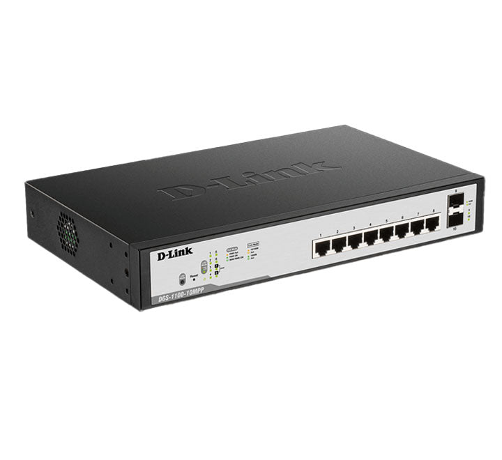 D link 8 Port POE Gigabit Network Switch - DGS-F1100-10PS