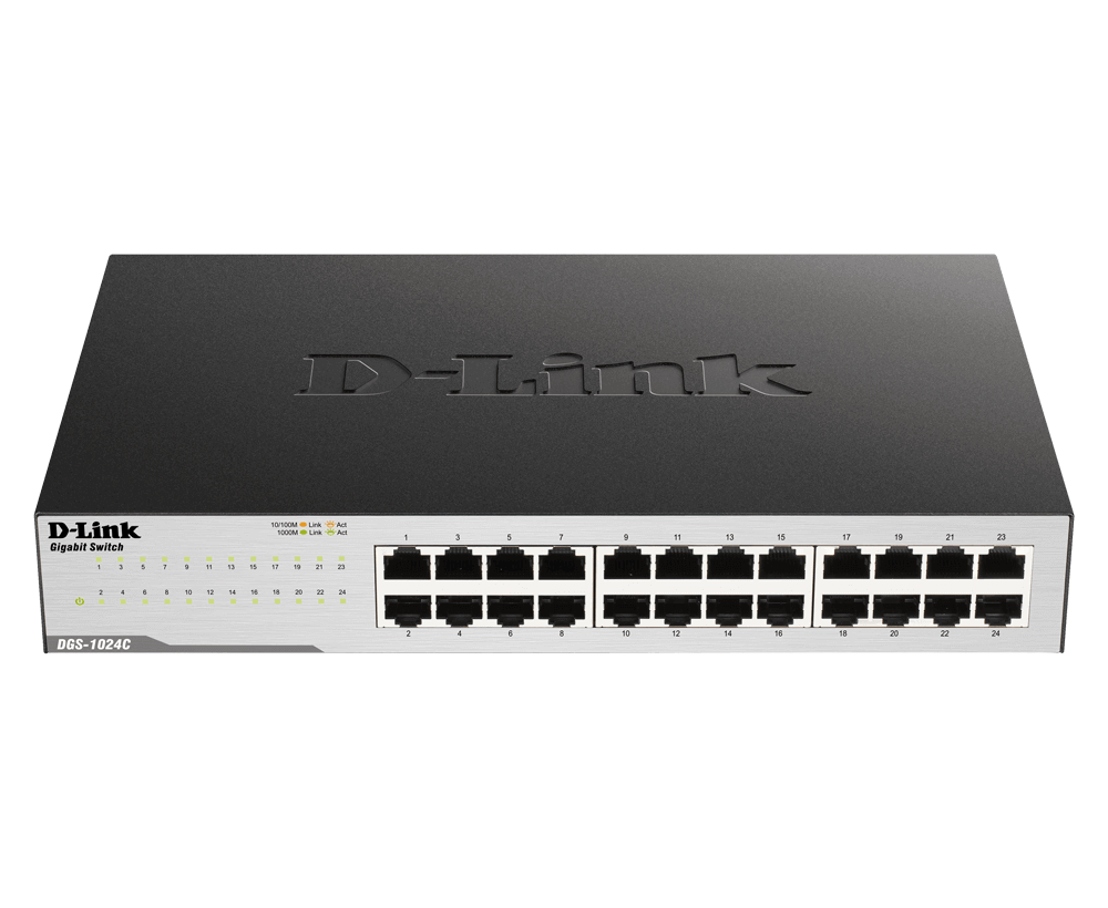 D Link 24 Port Gigabit Network Switch - DGS-1024C
