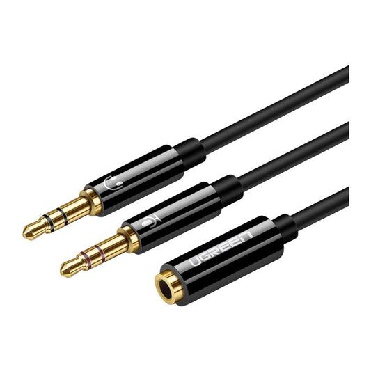 3.5 Aux Female to 2 Male Stereo Audio Cable - 20899