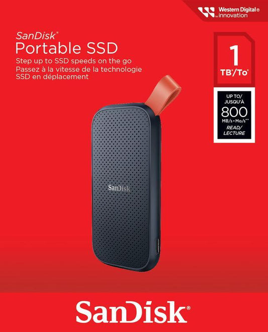 Sandisk E30 1TB External Portable SSD Drive - 800Mbps