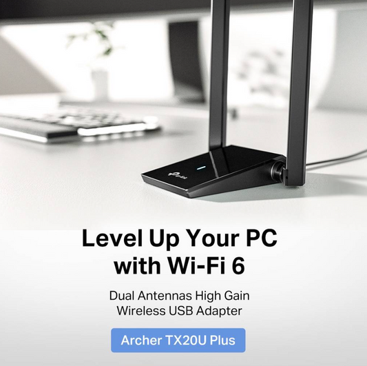 TP Link AX1800 Dual Band WiFi 6 USB Adapter - Archer TX20U Plus