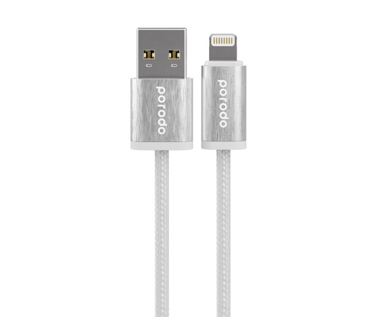 Porodo Woven Braided USB-A Lighting Charging Cable Apple - 1.2M