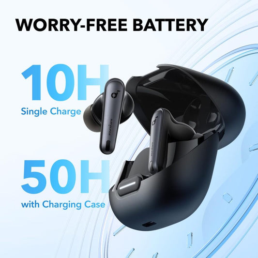Anker Liberty 4 True Wireless Noise Cancelling Earbuds - Black