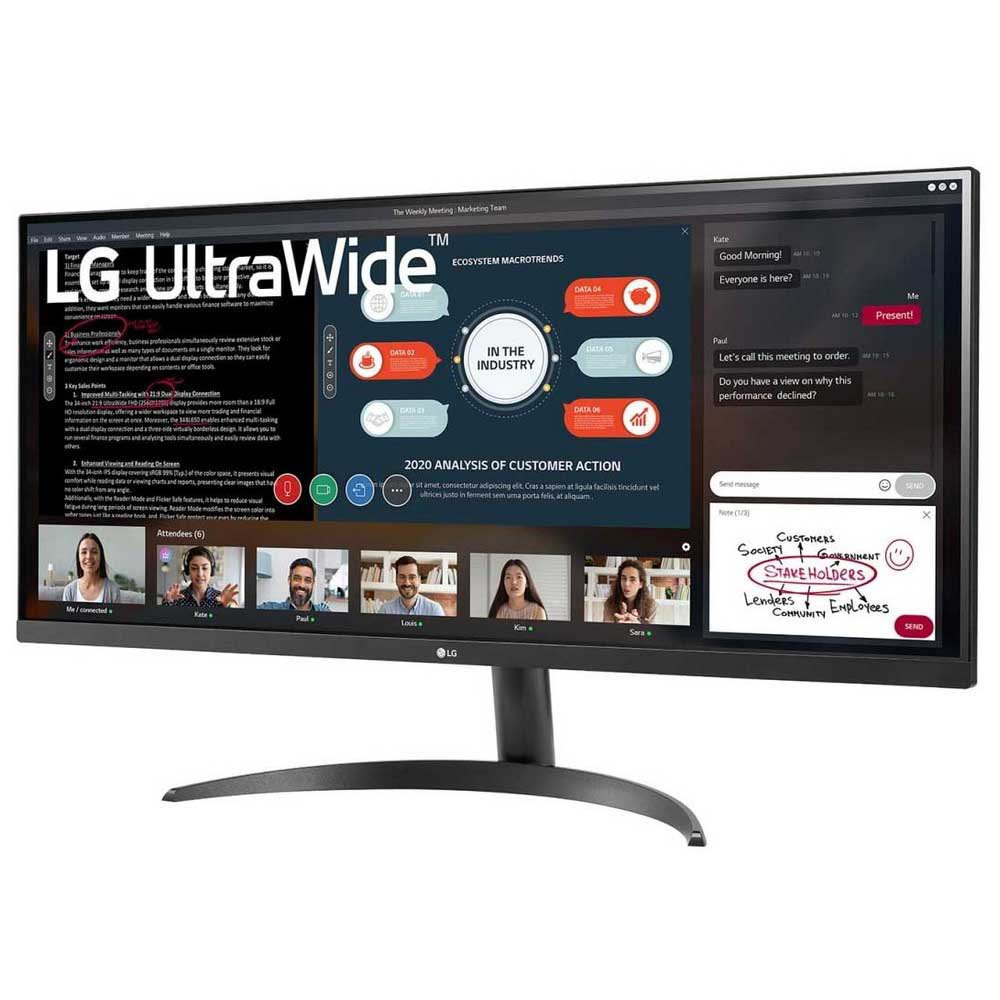 LG 34Inch Ultra Wide Full HD Monitor - 34WP500-B