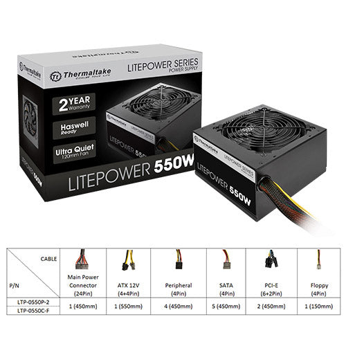 Thermaltake Litepower 550W Power Supply