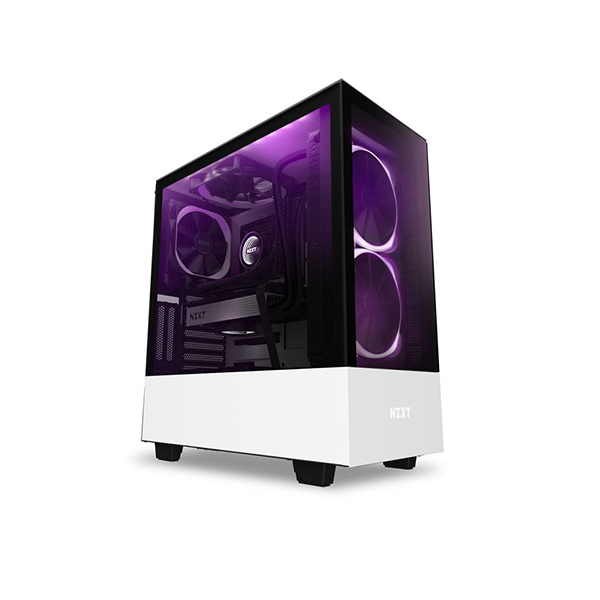 NZXT H510 Elite Compact Mid Tower Chassis - White Black